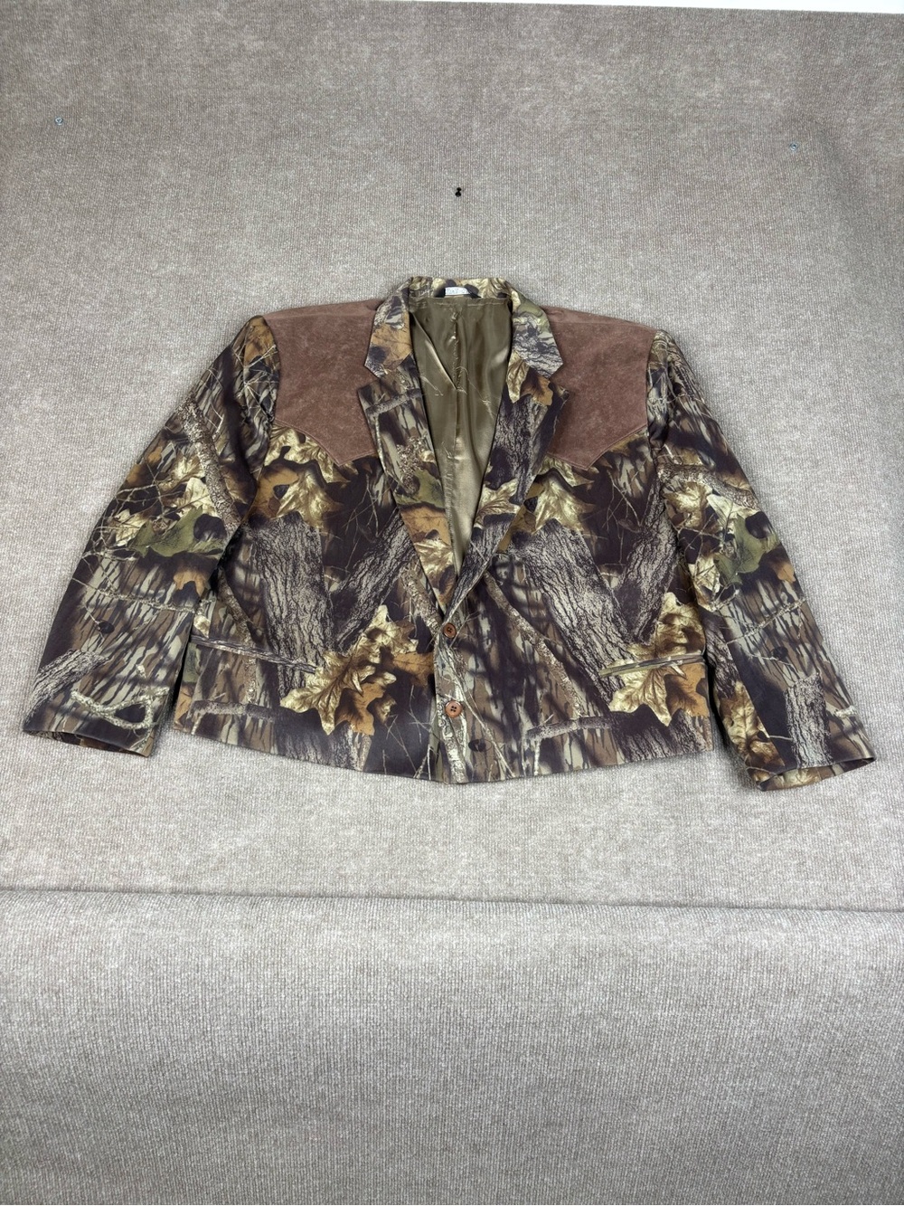 Formal Sportsman Mens 52 Short Mossy Oak Break Up Camouflage Blazer Jacket USA